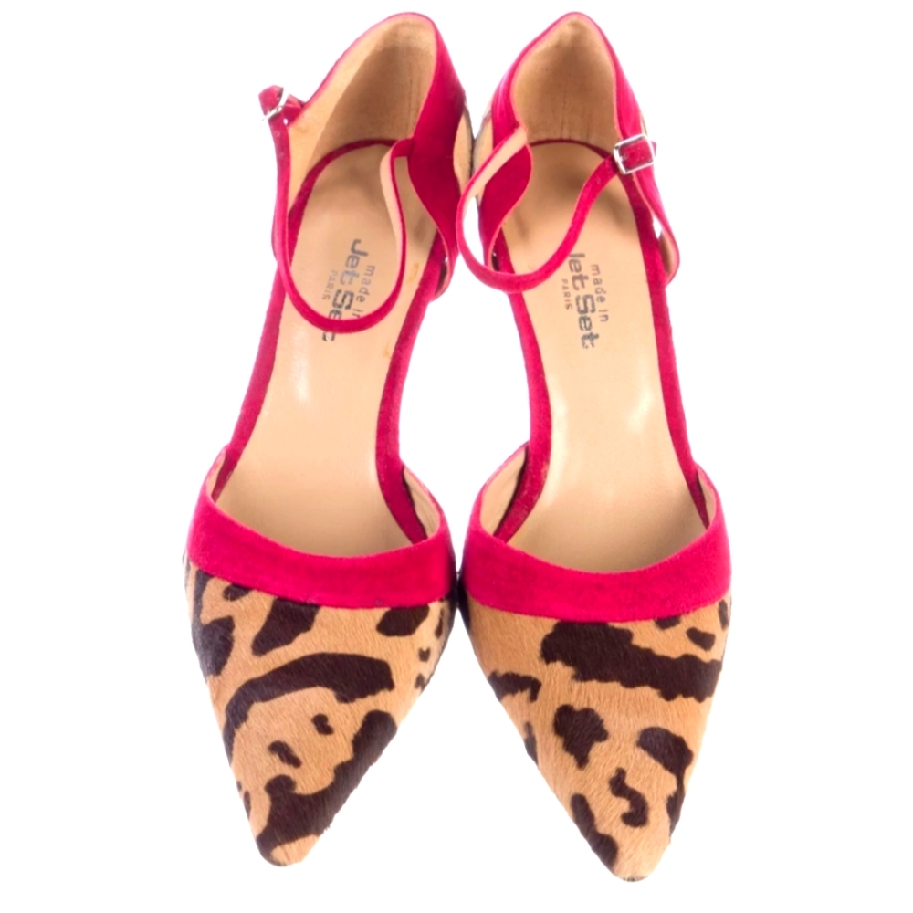 Jet Set Ponyhair Animal Print D'Orsay Pumps